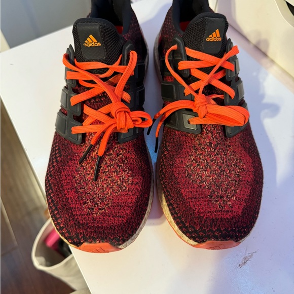 Adidas Ultra Boost 2.0 Core Black Solar Red size 12 - Picture 8 of 8
